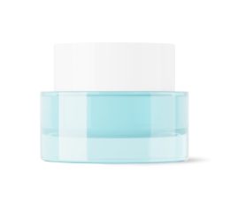 Bianca Blue 50 ml - Luksuzna staklena teglica sa bijelim poklopcem
