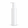 BOCA HDPE 200 ml - cilindrična + Dozator pumpica, bijela sjajna  24/410